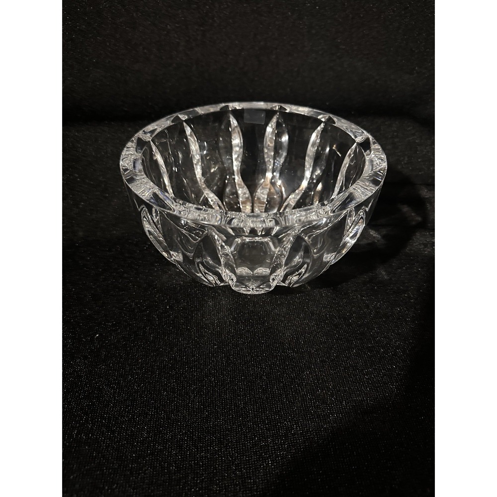 Reed & Barton‎ Equinox 4x7"Crystal Bowl Sticker Mark On Bottom Slovenia - Picture 2 of 15